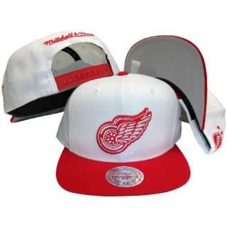   Red Wings White/Red Two Tone Snapback Adjustable Plastic Snap Back Hat