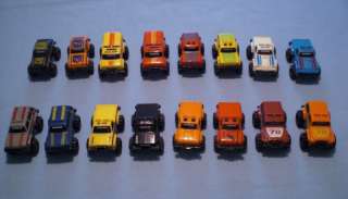 McDonalds 1986 Stomper Mini 4 X 4s Complete Set of 16  