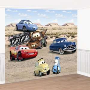 DISNEY CARS BIRTHDAY PARTY SUPPLIES WALL DECORATION  