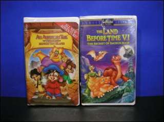 The Land Before Time VI & An American Tail New Vhs 096898330534  