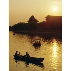  Rowing Boats on Lake Near the Forbidden City, Beijing 