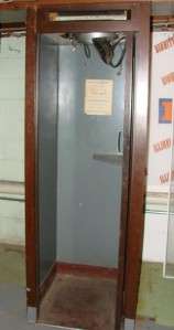 Vintage Indoor Wooden Telephone Booth Circa 1960s  