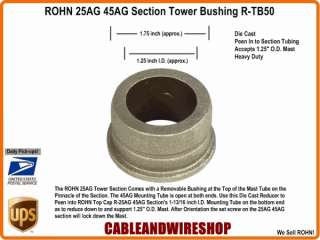 ROHN Tower NEW TB50 1.25 25AG 45AG TB 50 Bushing RTB50 610074820437 