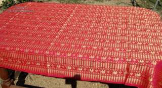 Traditional Thailand Silk Table Cloth 40x70   Pink  