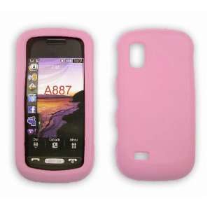 Fortress Brand Samsung Solstice A887 Pink Silicone Skin Case / Rubber 