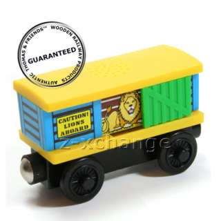 thomas friends wooden railway character zoo lion box car battery 