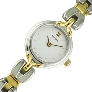 White Dial Ladies New Watch PULSAR Two Tone Bracelet  