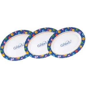  Set of 3 Celebrate Serving Platters for Every Occasions 