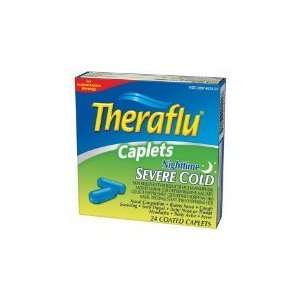  Theraflu Nightime Severe Cold and Cough 24 Coated Caplets 
