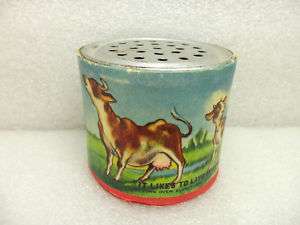 VINTAGE POCKET NOISE MAKER MOOING COW FARM CHILDS TOY  