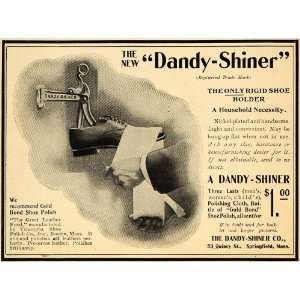  1902 Ad Dandy Shiner Springfield Shoe Polish Gold Bond 