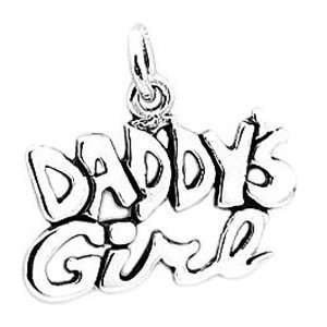  Sterling Silver One Sided Daddys Girl Charm Jewelry