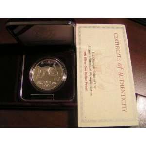   Olympics High Jump Commemorative Silver Dollar 