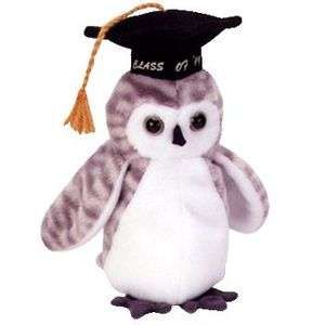 TY WISER the OWL BEANIE BABY   MINT RETIRED  