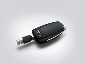 Audi 4GB USB Memory Flip Key Flash Drive in Black  
