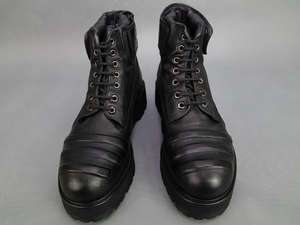 NEIL BARRETT 11AW NIB HORSE LEATHER LACE UP BOOTS  