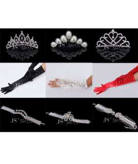 On Sale*Wedding Bridal Prom Veils Tiara Bracelet Glove  