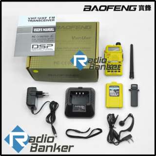   BAOFENG NEW Model UV 5R Dual Band UHF/VHF Radio + free earpiece  