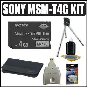 Sony MSM T4G 4GB Memory Stick Pro Duo Accessory Kit 