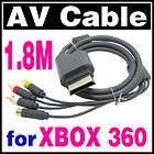 NEW HD S VIDEO AV RCA Cable For Microsoft Xbox 360  