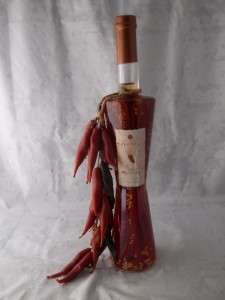 Shonfelds Chili Infused Vinegar Bottle Decorative Chili Peppers 