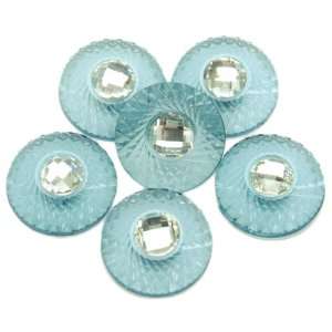  Sparklers Flat Back Non Adhesive Buttons Vintage, With 