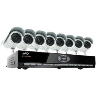   Electronics 8 Channel 8 Cameras H.264 Smart DVR Security System  