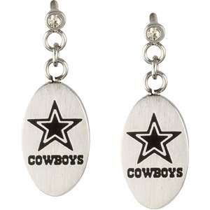  Womens Stainless Steel & Cubic Zirconia Dallas Cowboys NFL 