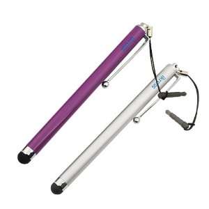  Stainless Steel Capacitive Stylus (Silver / Purple) for Samsung 