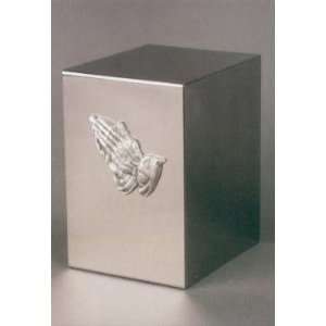   Praying Hands Polished Stainless Steel Cremation Urn