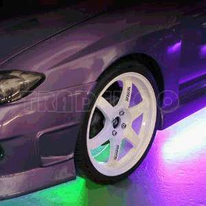 4pcs RGB Underbody Car LED Strip Light + Remote Control  