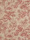 antique french 19th century curtain drape red toile fabric homespun