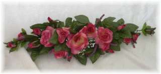 PINK MAUVE Silk Rose Swag Wedding Centerpiece Flowers  