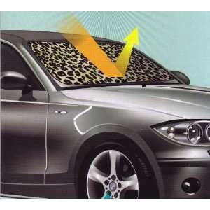  Tan Beige Leopard Animal Print Car Front Windshield Auto 