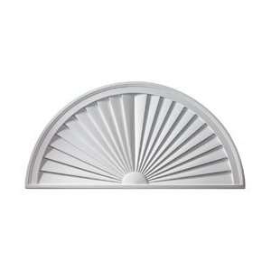   38H x 1 3/4P, Half Round Sunburst Window Pediment