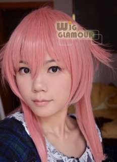 Future Diary Yuno Gasai Milkshake Pink Cosplay Hair Wig  