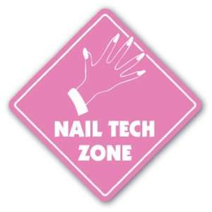 NAIL TECH ZONE Sign xing gift novelty nails manicure pedicure polish 