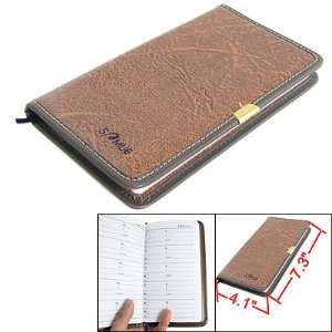  Amico Fax Phone Number Recording Ruled Address Book Brown 