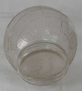 Vintage Embossed Clear Glass World Globe Bank  