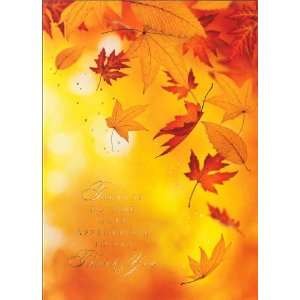  Falling Leaves Thank You   100 Cards Health & Personal 