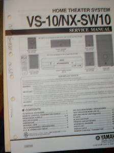 Yamaha Service Manual~VS 10/NX SW10 Home Theater System  