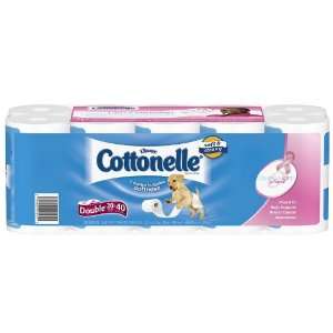  Cottonelle Double Roll (2X Regular), 1 Ply, White 20pk 