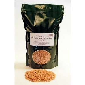 Organic Whole Oat Grain Seeds (Unhulled)  2 Lb Re Sealable Bag  Oats 