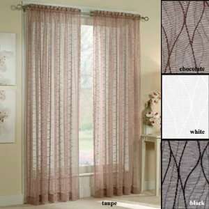  84 Long Frequency Lace Knit Curtain Panel