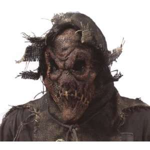  Scarecrow Gunny Sack Mask Red