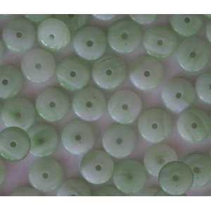   Swirl Czech Glass Rondelle Wafer Disc Beads 8mm Arts, Crafts & Sewing
