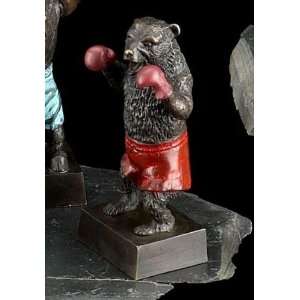  Sale   Wall Street   Boxing Bear   Bronze Sculpture